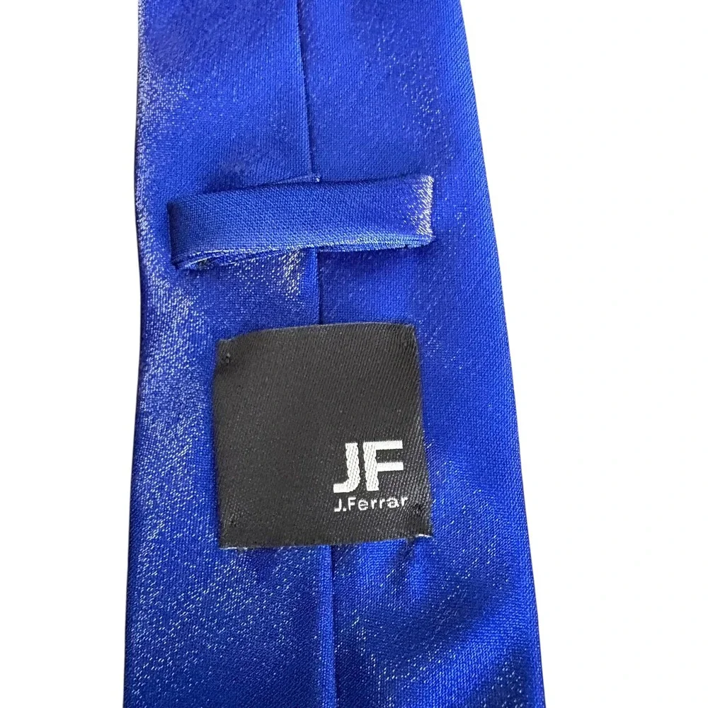 JF J.Ferrar Men's Tie Blue‎ Slim 60
